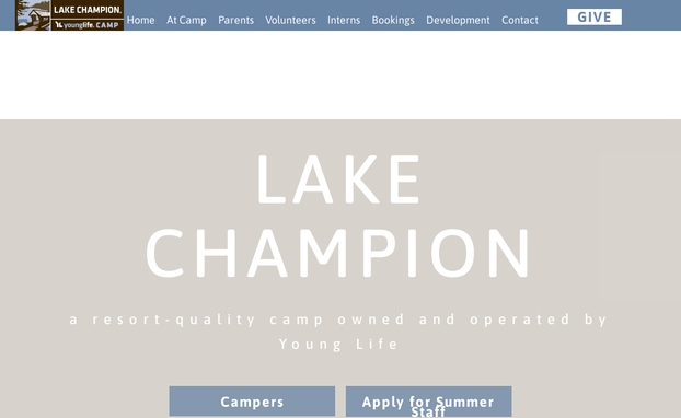 Lake Champion - A Young Life Camp logo
